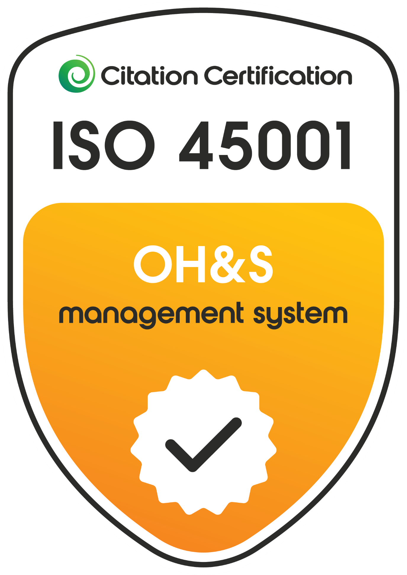 ISO 45001 badge
