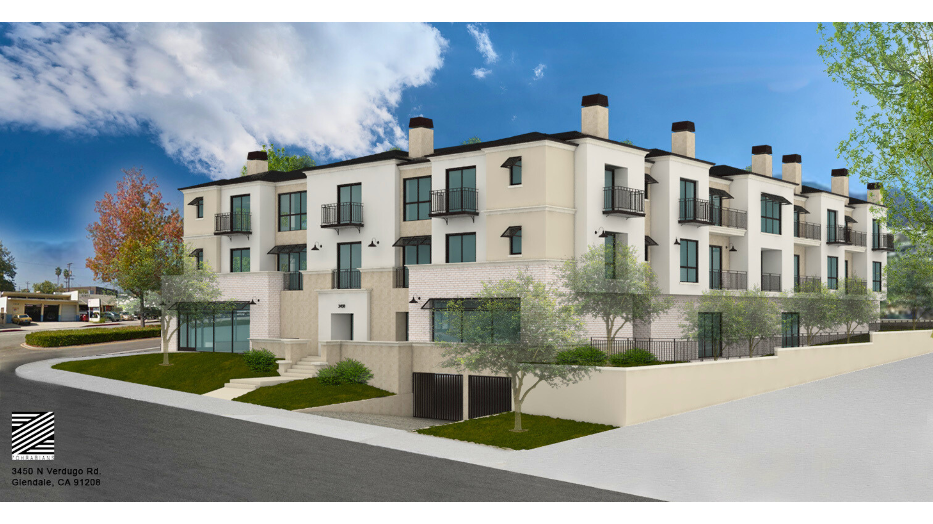 An artist 's impression of a building with the number 1 on it