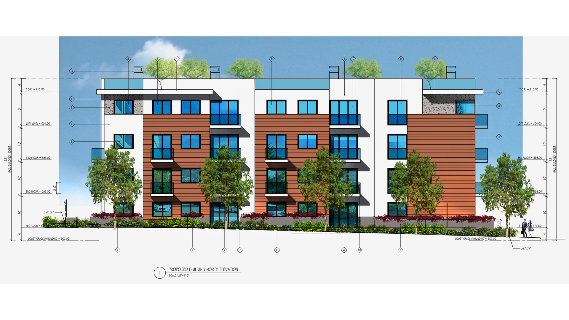 An artist 's impression of a large apartment building