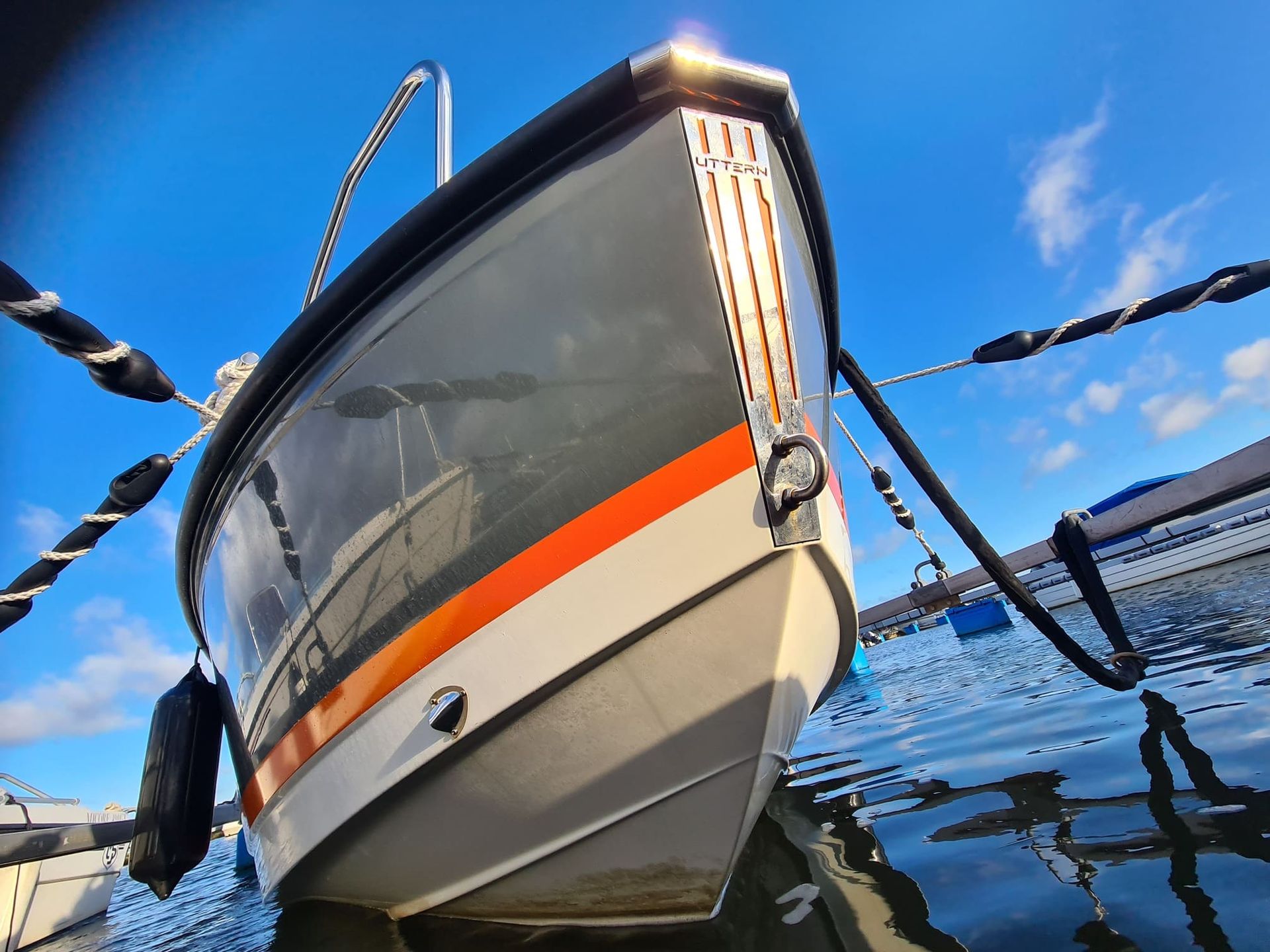 boat hull in the sun