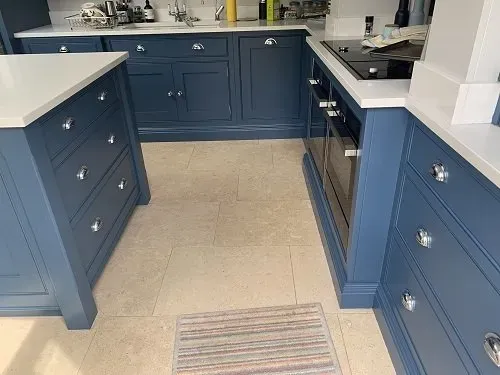 Painted kitchen units