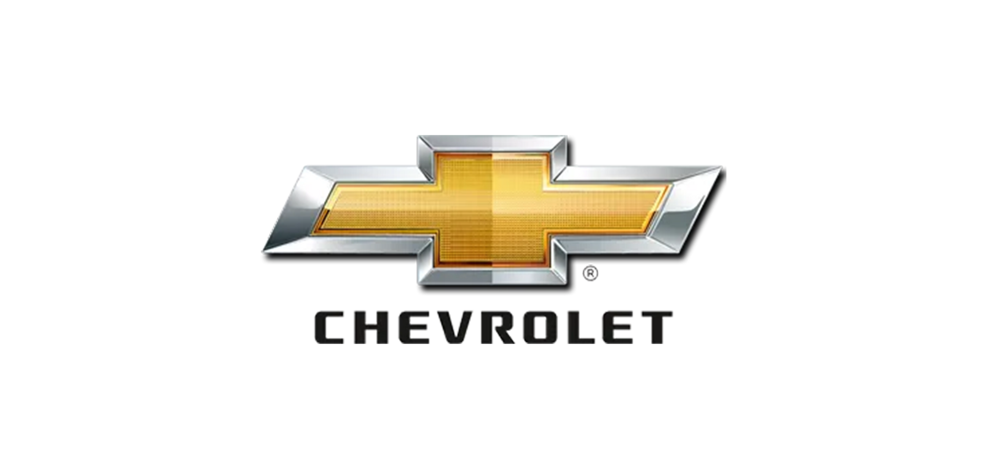 Chevrolet logo: a gold bowtie with silver outline, and