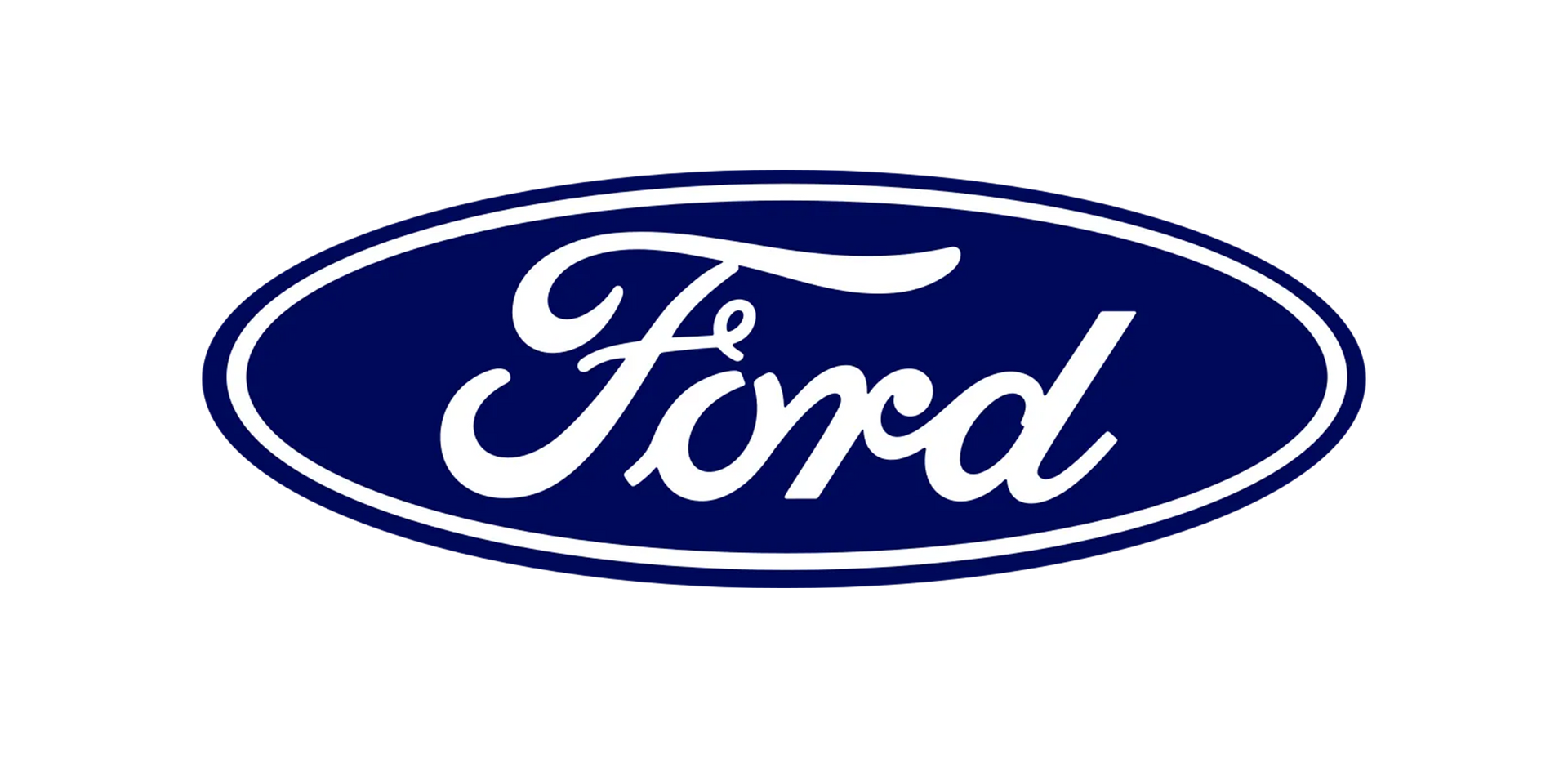Ford logo, blue oval with white