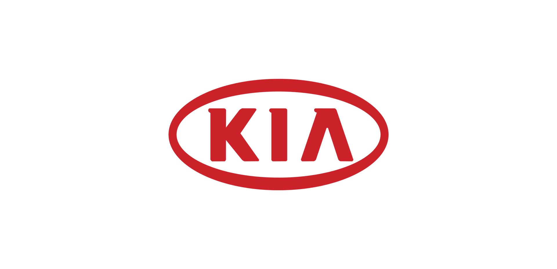 Red KIA logo within an oval frame, on a white background.