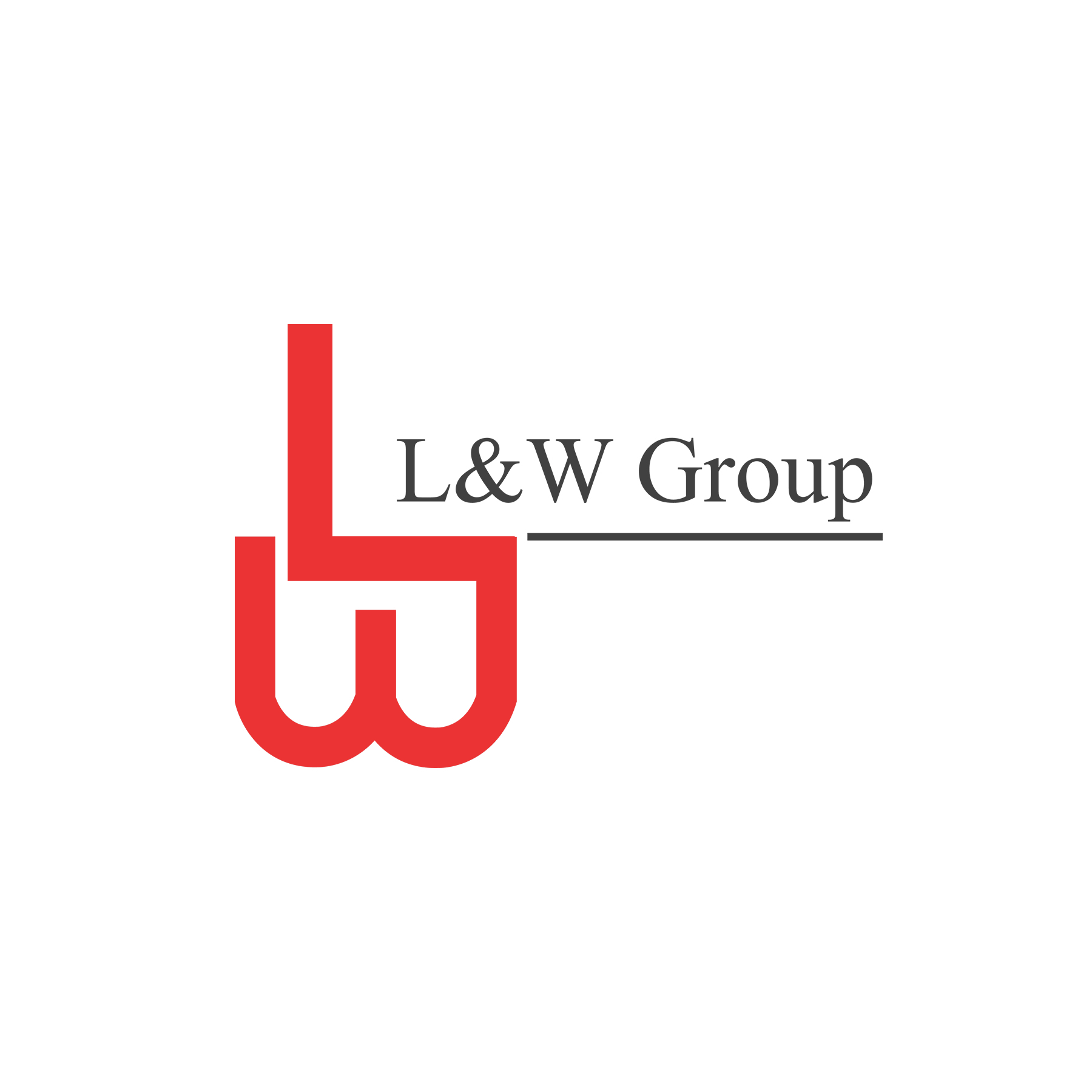 A logo for a company called l & w group