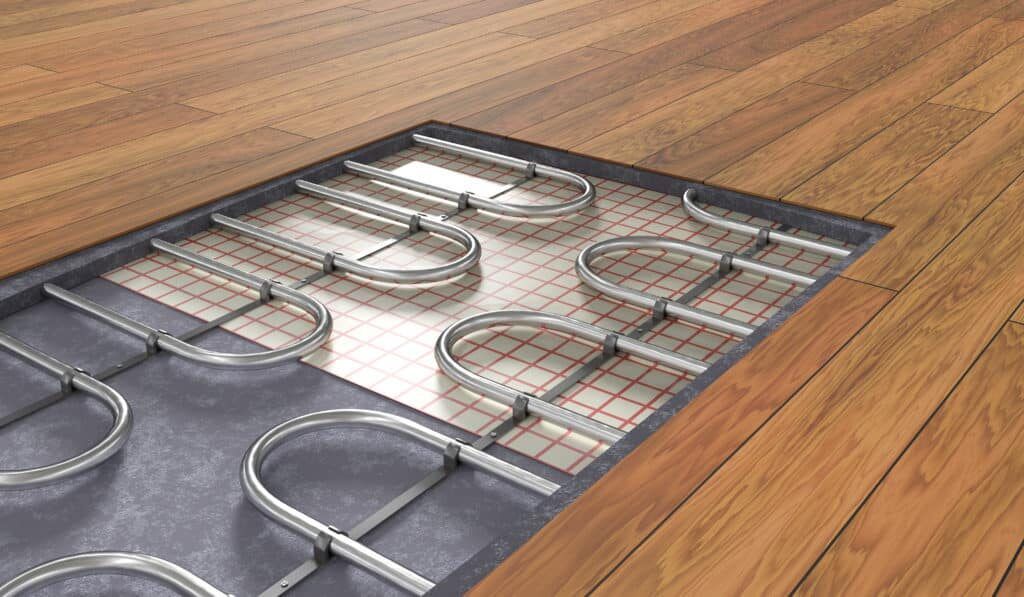 Electric Radiant Floor Heating Installation in Burlington, MA