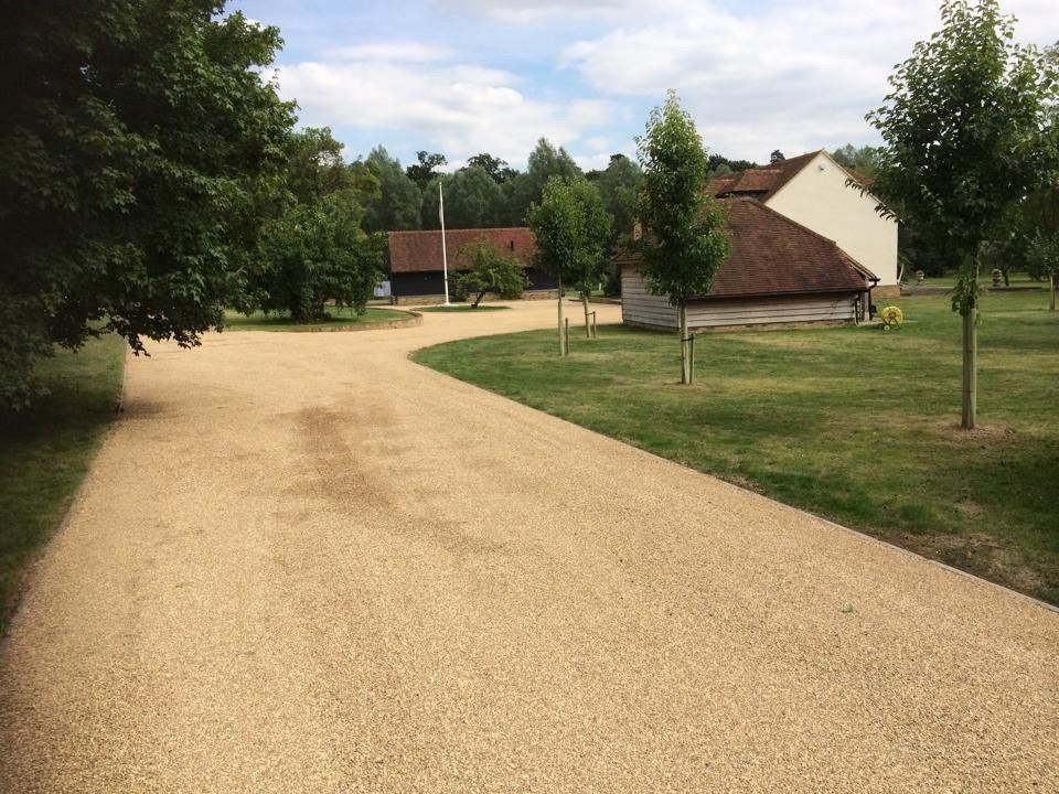 newly installed driveway