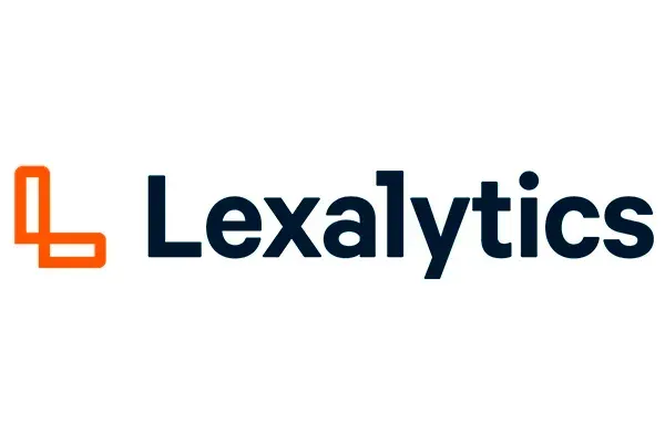 The lexalytics logo is black and orange on a white background.