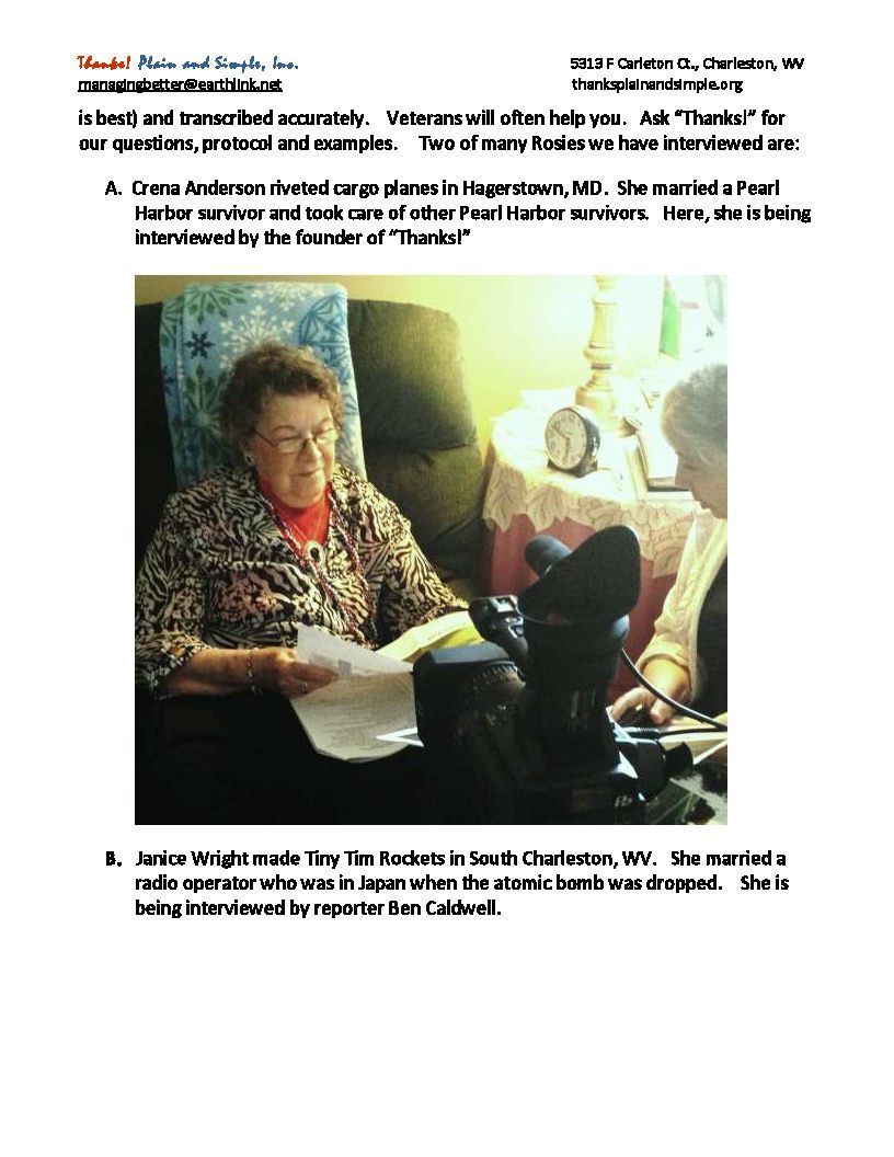 An elderly woman is sitting in a chair reading a book.