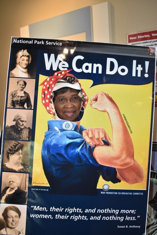 A poster that says we can do it on it