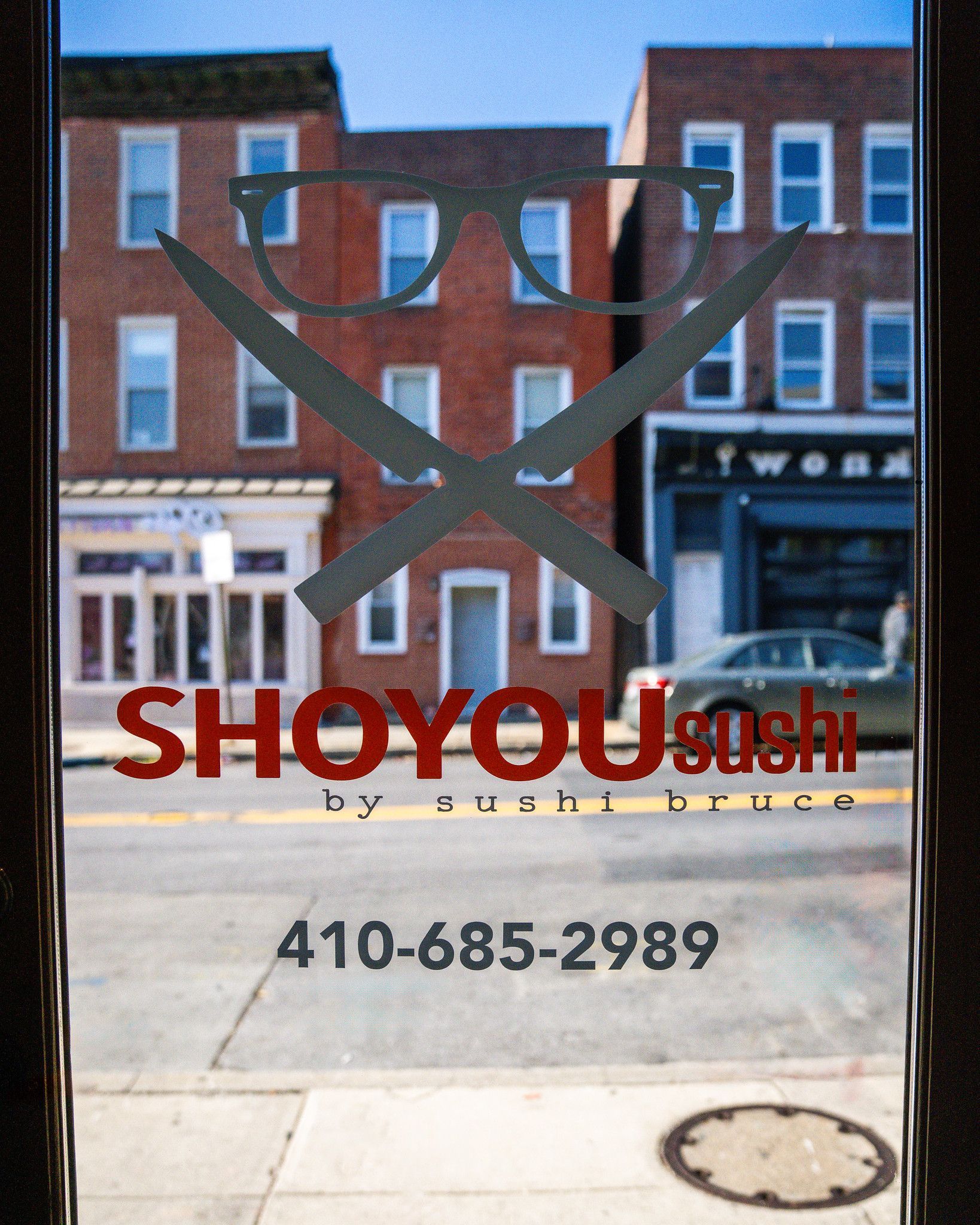 Shoyou Sushi window decal