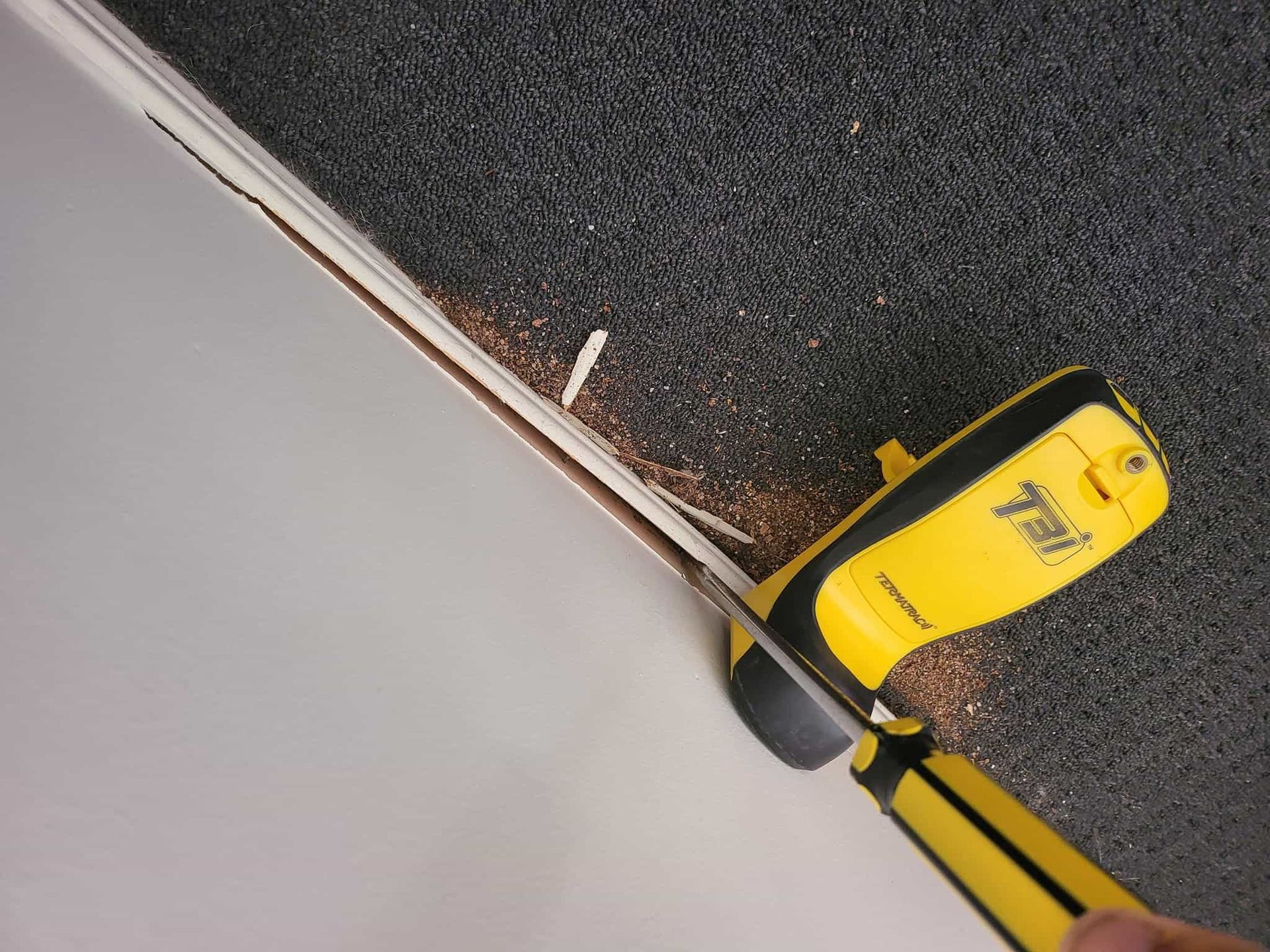 A person is using a tool that says trotec on it — Superior Termite & Pest Control in Gin Gin, QLD