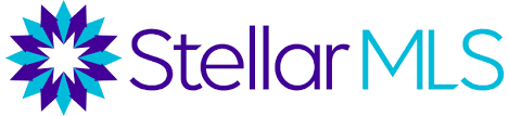 Logo of Stellar MLS, with a starburst design in shades of blue and purple to the left of the text.