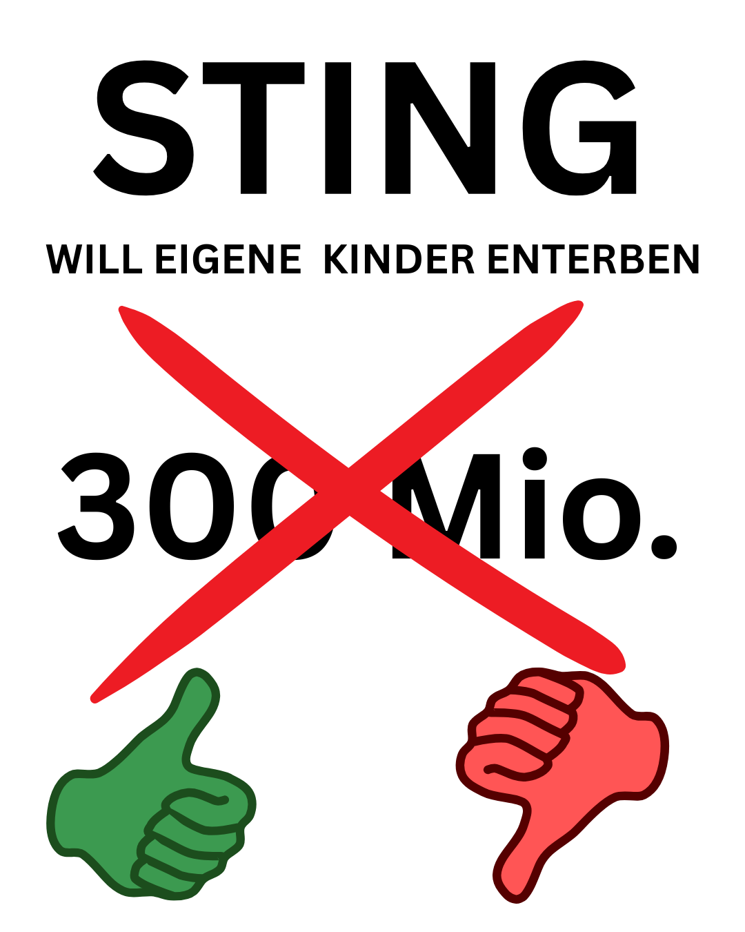 STING WILL SEINE KINDER ENTERBEN