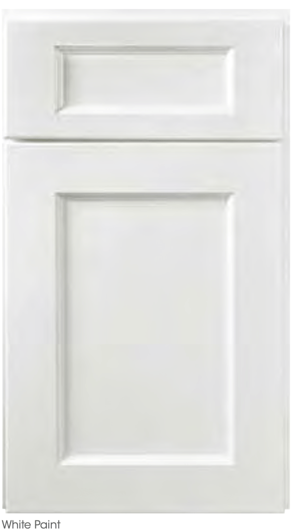 Wolf Brand York cabinet doors in White Paint