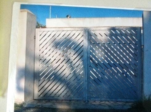 Cancello in metallo traforato