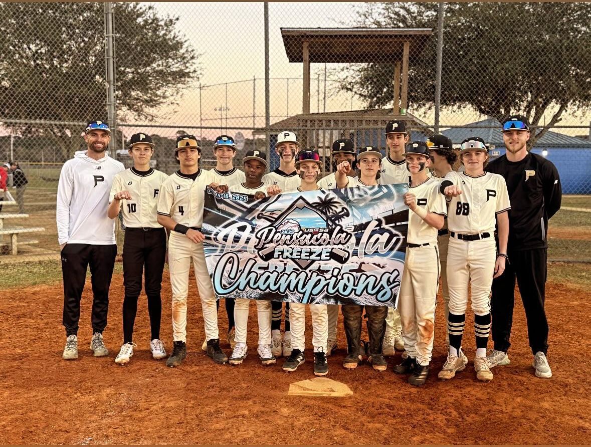 Prime Athletics team together after a championship moment