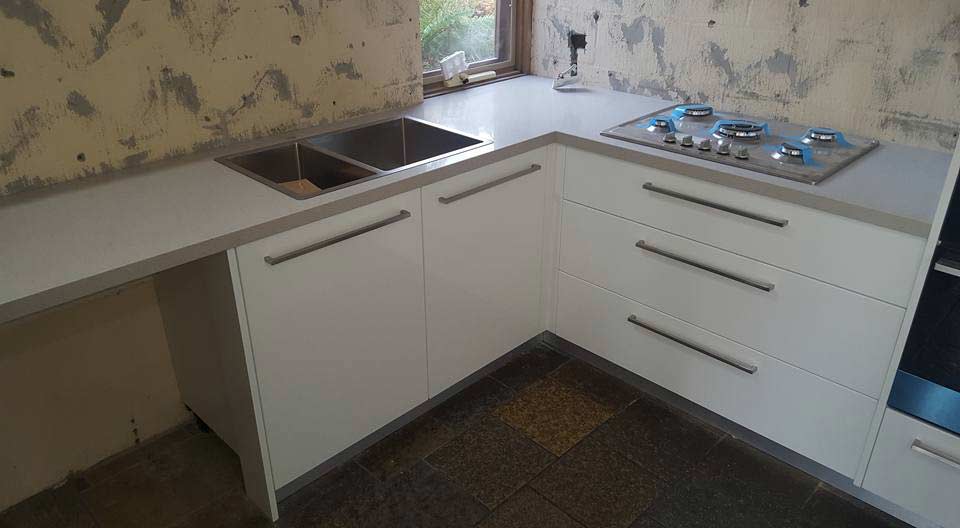 kitchen counter and sink