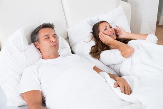 Husband Snoring While Sleeping — Bristol, TN — McMillin & Christian Family Dentistry