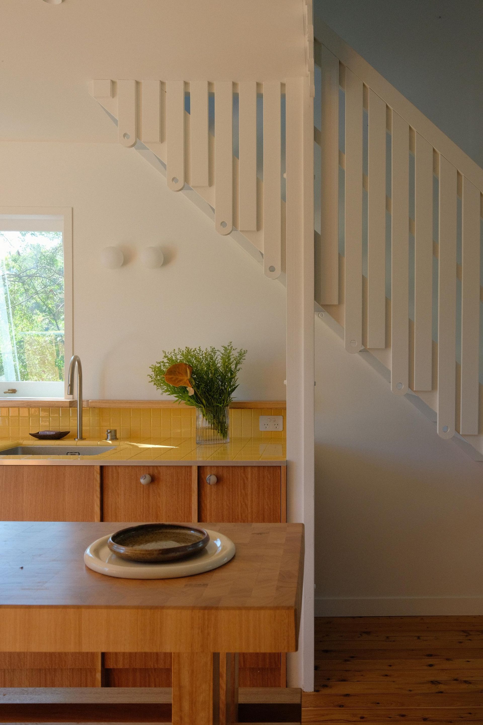 Stairs and Table — Envisage Construction and Design in Meadowbank, NSW