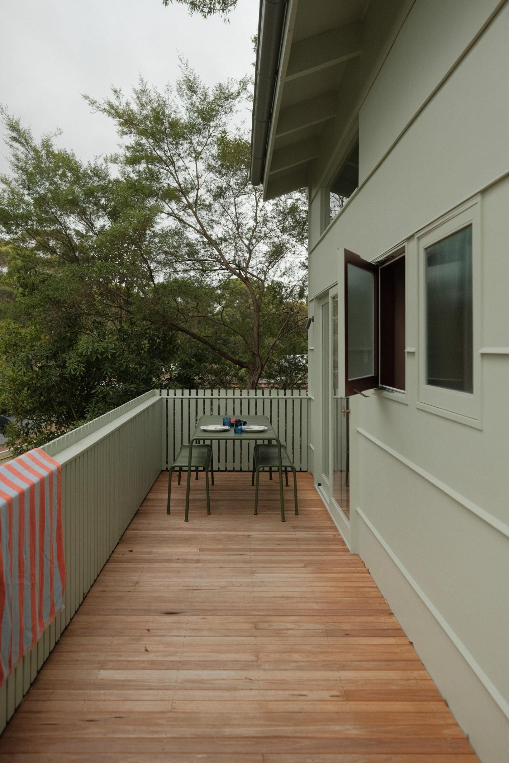 Balcony with Wood Floor — Envisage Construction and Design in Meadowbank, NSW