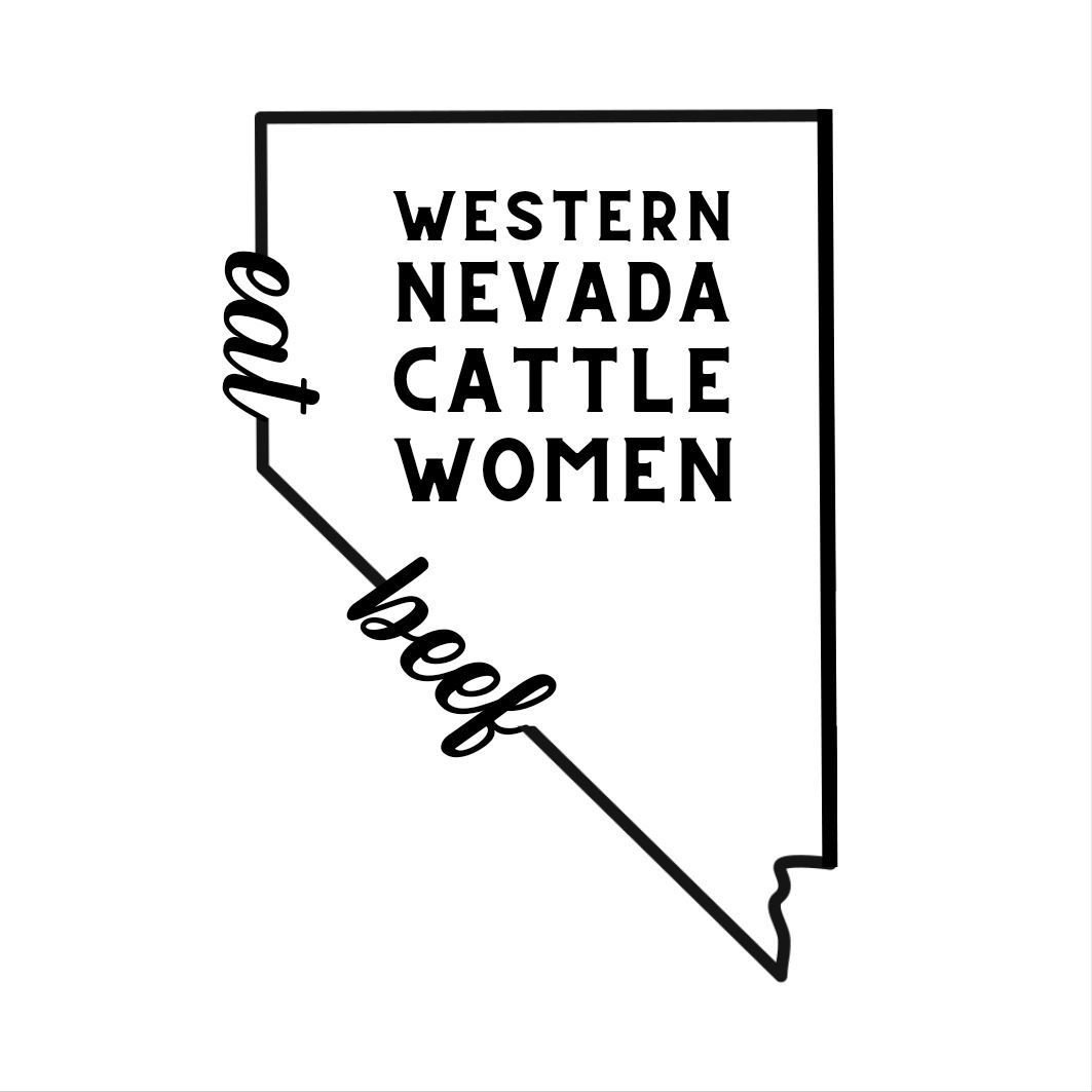 Logo of Western Nevada Cattle Women: Nevada outline with text
