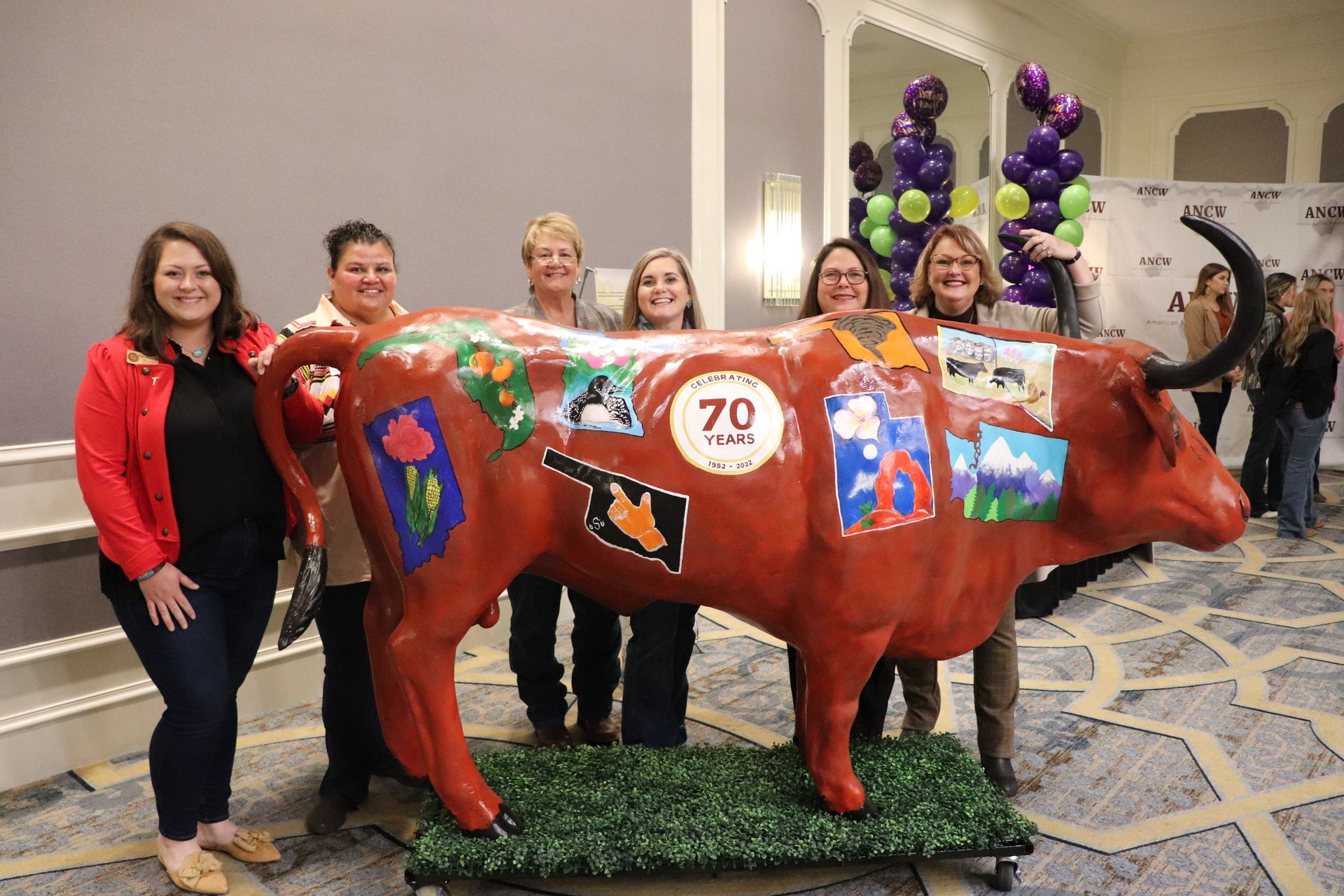 Sunset over cattle grazing; 