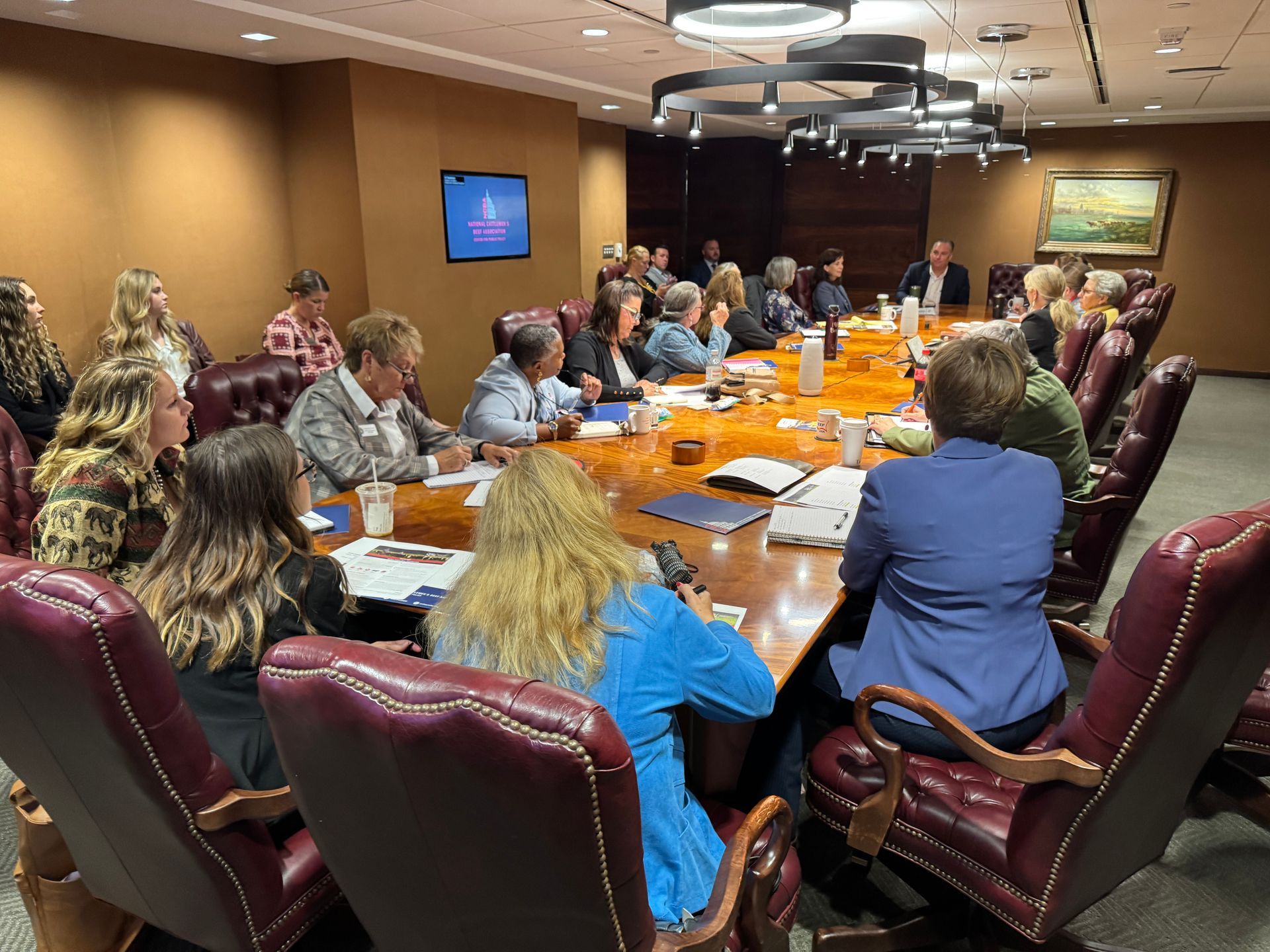 Sunset over cattle grazing; 