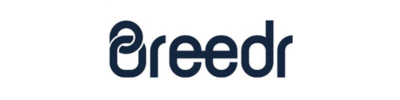 Breedr logo with a stylized