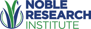 Noble Research Institute logo: green and blue stylized grass in an oval, with dark blue text.