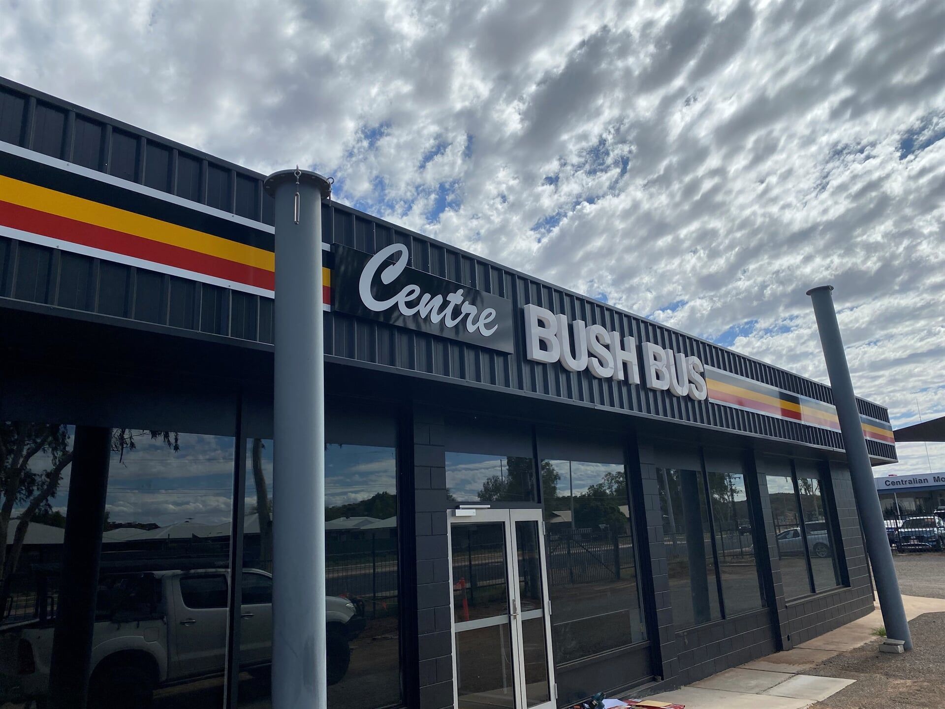 A Building With a Sign That Says