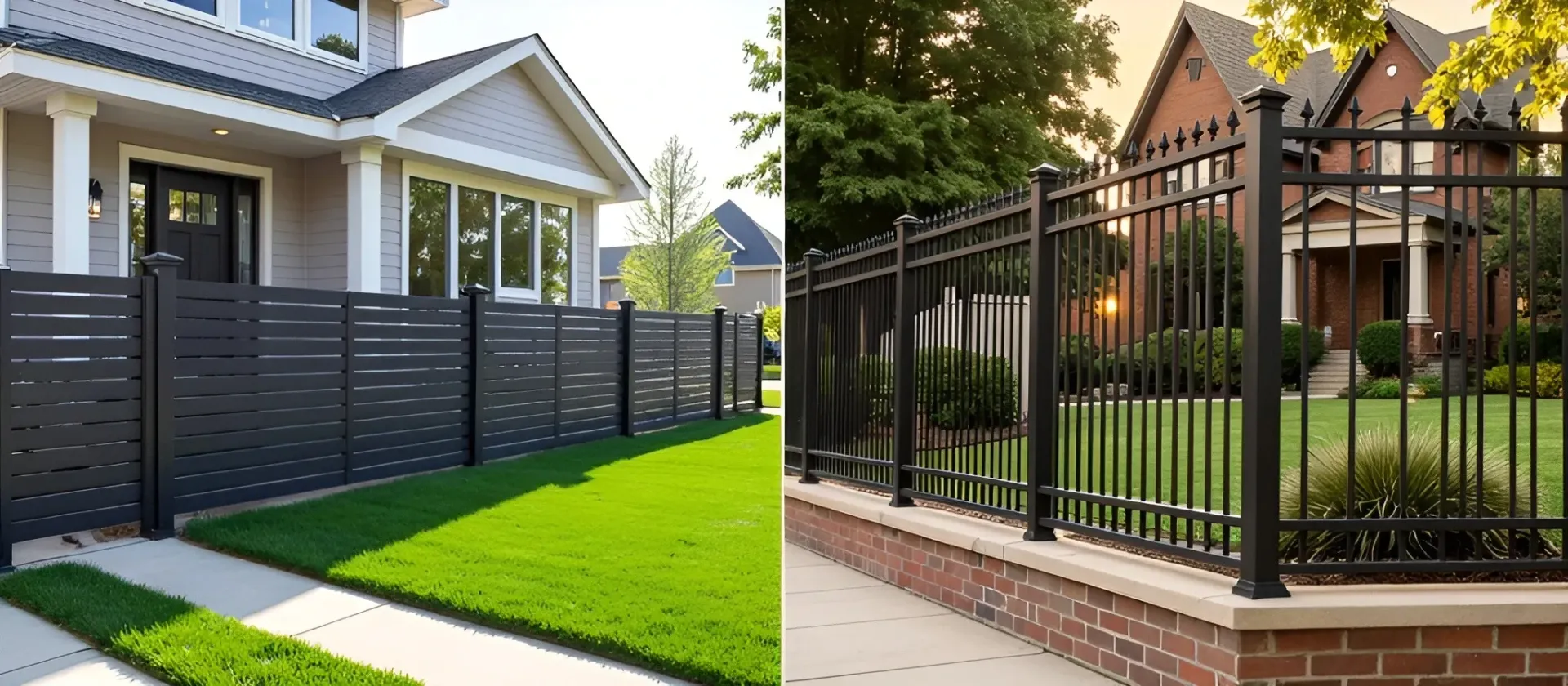 Aluminum and wrought iron fencing comparison Honolulu