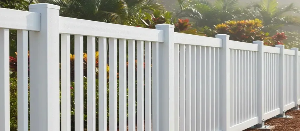 Durable vinyl fence installation in humidity
