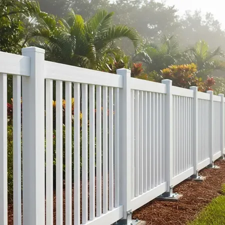 Durable vinyl fence installation in humidity