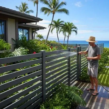 Hawaii aluminum fence long-term maintenance tips