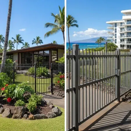 Hawaii residential and commercial aluminum fencing