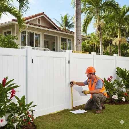 Hawaii vinyl fence permits height rules