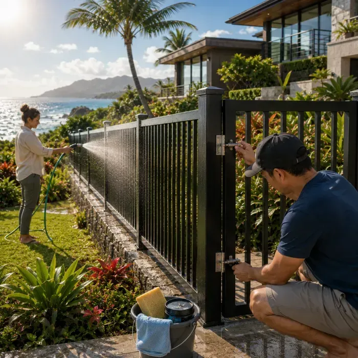 aluminum fence colors and powder coating options