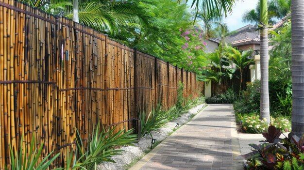 nice bamboo fencing