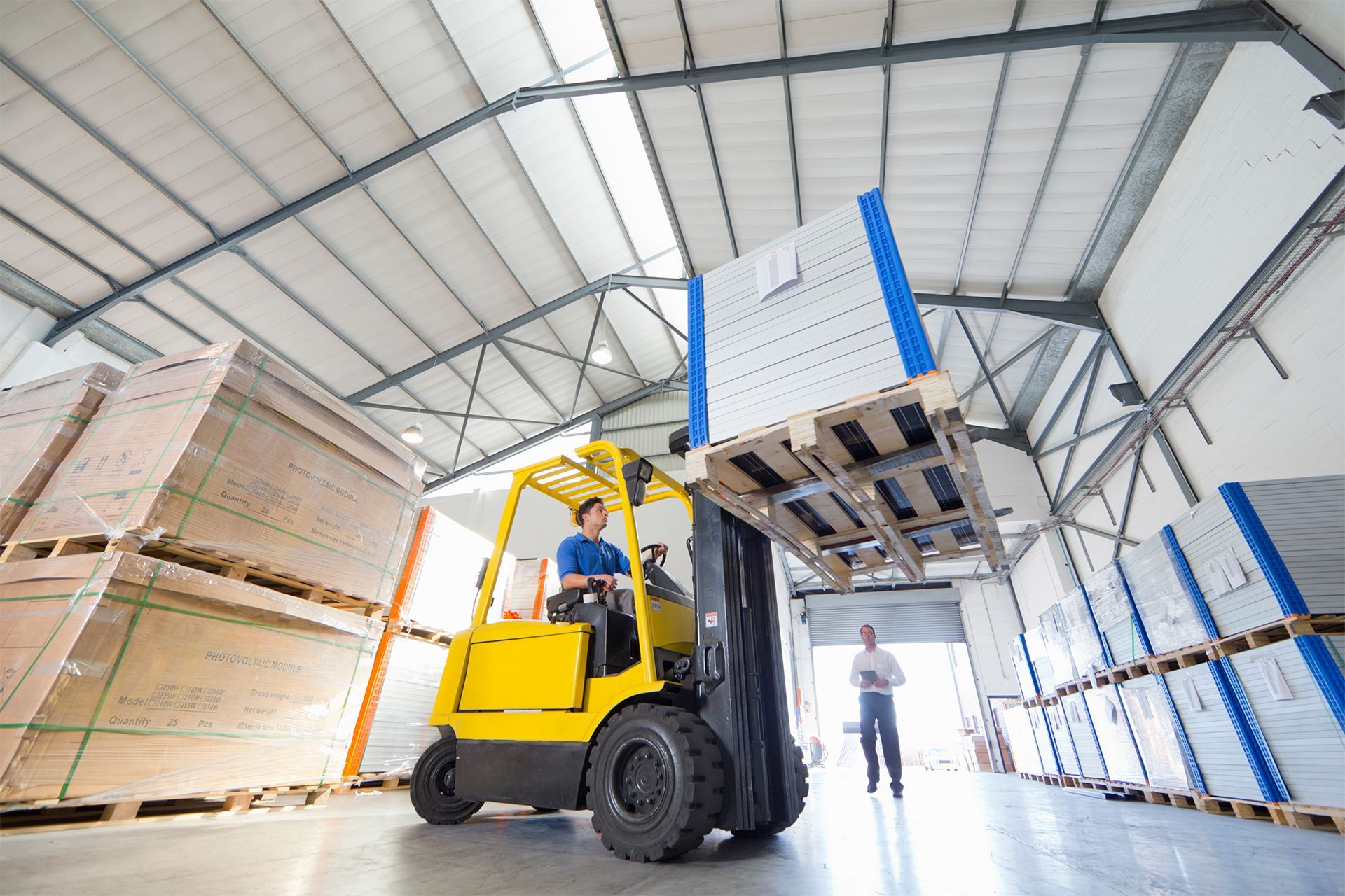 Forklift Operator in Warehouse