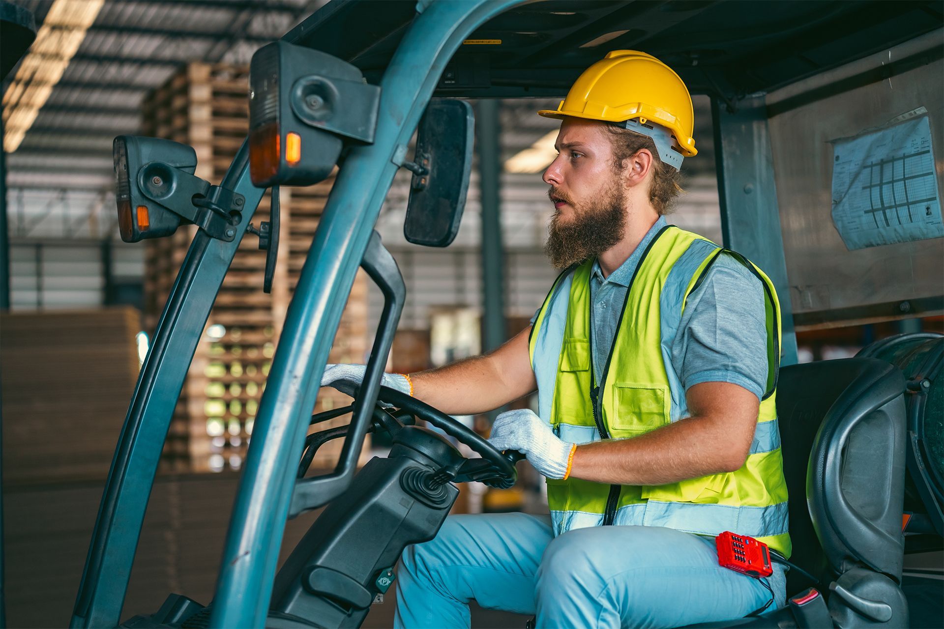 Male Forklift Operator