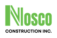 Le logo de Nosco construction inc. est vert et noir.