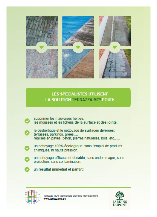 Verso de l’exemple de brochure personnalisée.