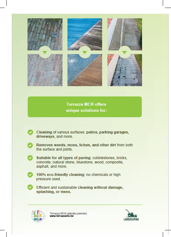 Back side of the example personalized brochure.
