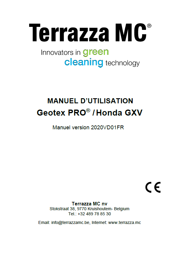 Image tirée du manuel d'utilisation du Geotex PRO®