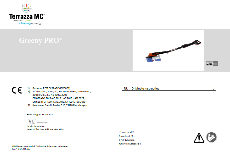 Afbeelding van de handleiding van de TMC® Kit