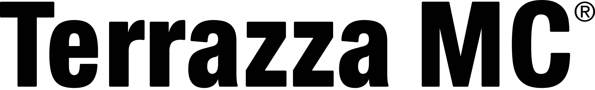 Terrazza logo letters