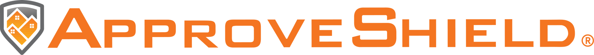 Logo featuring an orange shield icon with a mountain graphic followed by the word 