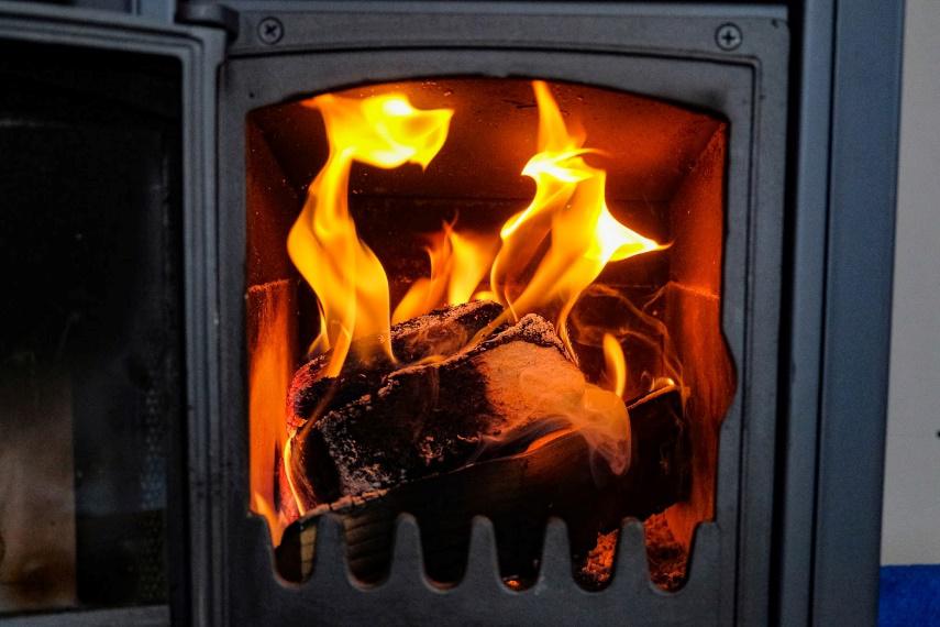 Heating — Close-Up of Blazing Fire in Ogden, UT