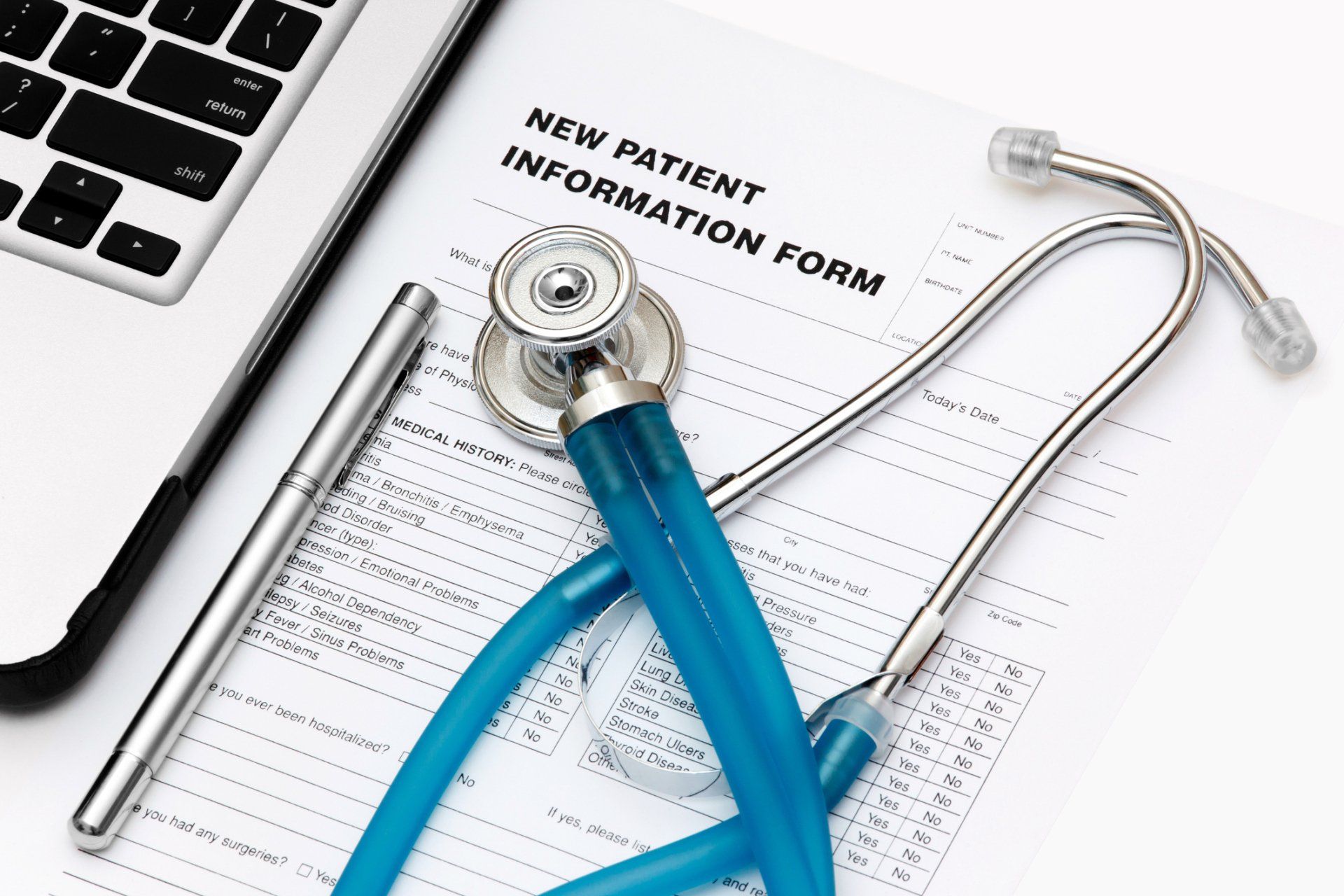 New patient information form | Irvine, CA | Altos Inc